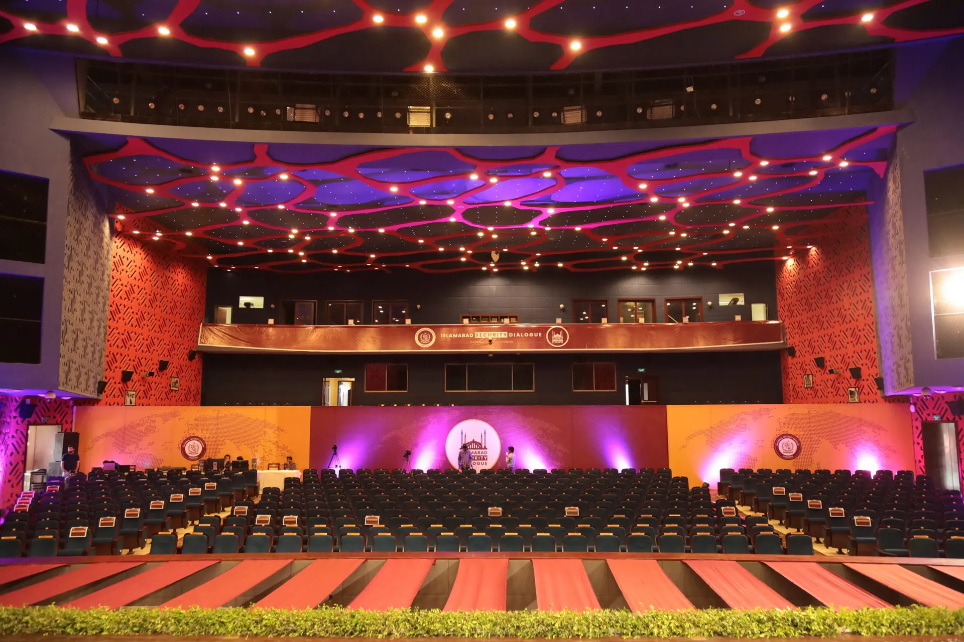 Auditorium set up for the Islamabad Security Dialogue